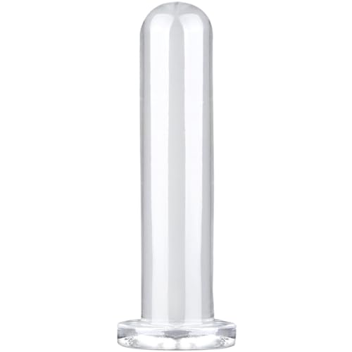 Roluck Plug Anale con Ventosa, TPE Dildo Trasparente Giocattoli Sessuali per Uomini Massaggio della Prostata Anale Masturbazione Stimolazione del Punto G per Donne (L)