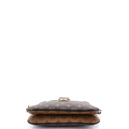 Pre-Loved LV Twinny Handbag Monogram Canvas and Reverse Monogram Canvas with Leather, Black4