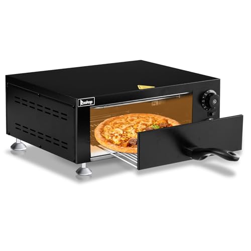 Winado Electric Countertop Pizza Oven, Commercial Indoor Pizza Oven Stainless Steel 1100W with...