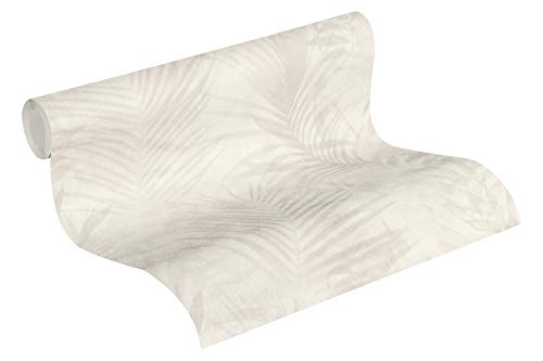A.S. Création 10.05 m x 0.53 m Fabricado en Alemania 374113 37411-3, Crema, Gris, Beige