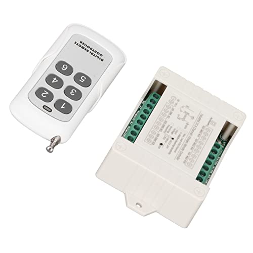 Relé de controle remoto, interruptor de controle remoto de motor estável de 6 canais 12V 24V confiáv