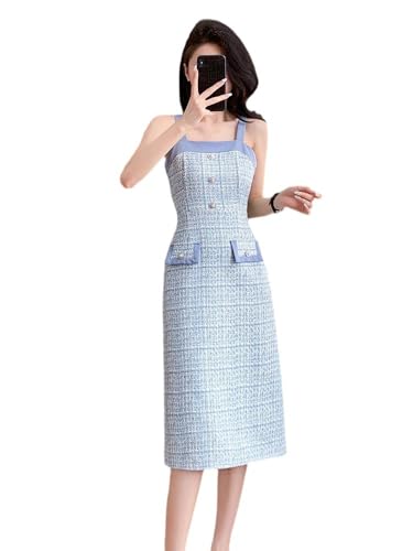 Ensemble en tweed haut de gamme veste et jupe patchwork