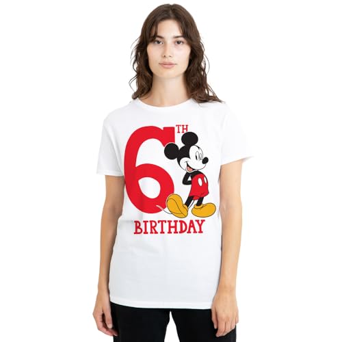 T-Shirt Disney pour Anniversaire Enfant 6 Ans Fête de Famille