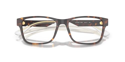 Image of Emporio Armani mens Ea3239 Rectangular Prescription Eyewear Frames