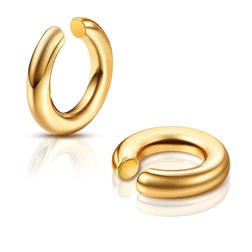 XIANGLONGY 2 Pezzi Ear Cuff Orecchini Donna, Earcuffs Donna non Forate, per Cartilagine Orecchini a Clip per Ragazze Orecchinis, Regali per Ragazze
