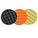 Gecko Set Polierscheiben Gewaffelt 150mm 3-Stück, Schwarz