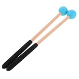 AKOOSY Baguettes de Percussion Xylophone et Tongue Drum avec Poignée Bois Mallets Multifo...