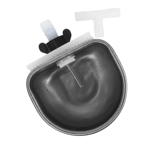 HEMOTON Stainless Steel Rabbit Waterer Automatic Feeder Bowl Metal Pet Drinking Bowl Cage Water for Small Animals