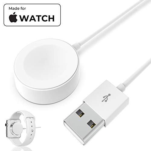 Watch Charger Charging Cable MFi Certified Magnetic Wireless Portable Charger Charging Cable Cord Compatible for Apple Watch Series 4 3 2 1