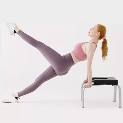 Sedia da yoga a inversione con struttura in acciaio inox, seduta rimovibile a forma di T per una maggiore flessibilità e allenamento della forza