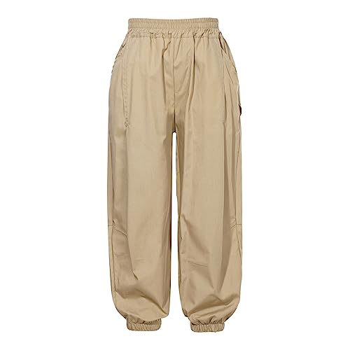 Boys Pull-On Cargo Jogger Pants Elastic Waist Casual Trousers Sports Joggers Hip Hop Jazz Dancewear Activewear