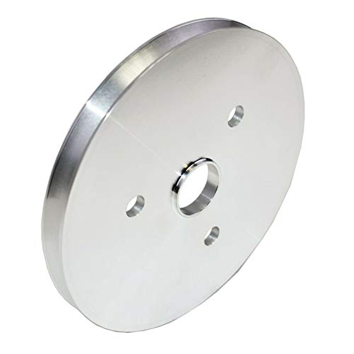 A-Team Performance - Short Water Pump Single-Groove Aluminum Crankshaft Pulley - Compatible With Small Block Chevrolet 262 302 350 400 #TOP7