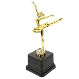 Happyyami Trofeo de Baile de Plástico para Competición Escolar Diseño Original y Símbolo de Mérito para Triunfadores en Concursos de Danza