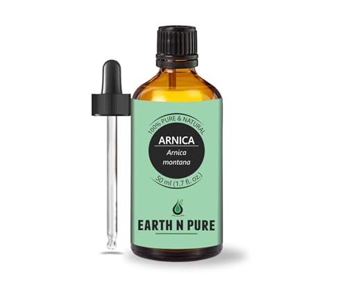 Image of Earth N Pure Arnica Infused Oil | 100% Natural | Muscle Comfort & Soothing Massage | Nourishing Body Oil for Skin & Massage | Vegan & Cruelty-Free | 50ml