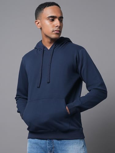 Image of HIGH Star Men's Cotton Hooded Neck Sweatshirt