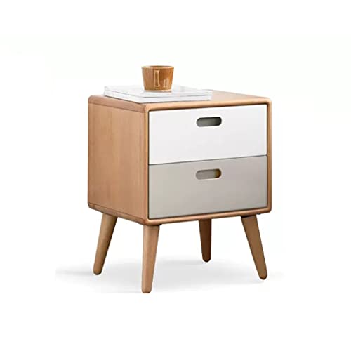 INUUXLG Nightstands Nordic Bedside Table Creative Locker Bedroom Double Drawer Storage Cabinet Modern Living Room Sofa Side Table Nightstand Side Table ()