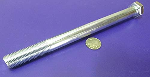 Grade 5 Zinc Steel Hex Bolts RH PT 5/8"-18 x 8.00 Length