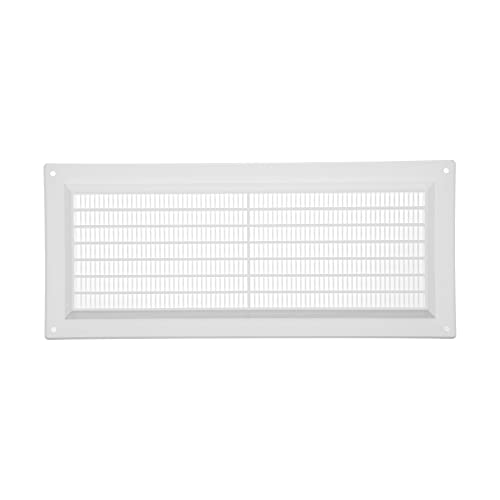 Vent Systems 300 x 130 mm Rechteckiges Lüftungsgitter, Kunststoff Abdeckung mit Insektenschutz, Mauerlüftung, HVAC Luftauslass für Innen-/Außenwände, Decken, Schuppen, Wohnwagen, Heimwerkerbedarf Vent Systems 300 x 130 mm Rechteckiges Lüftungsgitter, Kunststoff Abdeckung mit Insektenschutz, Mauerlüftung, HVAC Luftauslass für Innen-/Außenwände, Decken, Schuppen, Wohnwagen, Heimwerkerbedarf