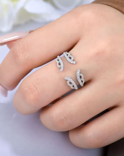 Moissanite Ring Enhancer for Engagement Rings Vintage Wedding Bands for Women Guard 925 Sterling Silver Size 5-103