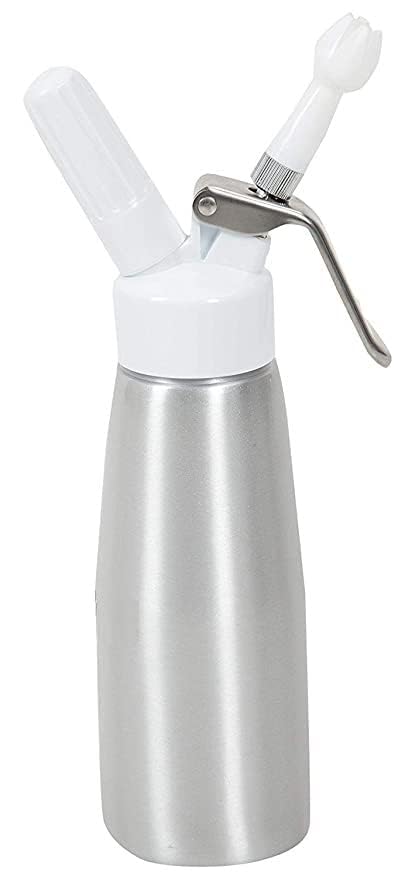 Whipped Cream Dispenser Cream Whipper Heavy Canister 500ml with Multiple Attachments for Heavy Duty Professional Use in Homes, Cafes, Hotels and Restaurants