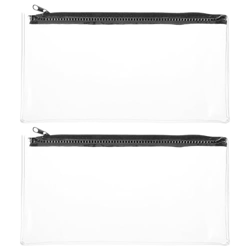 Ymapinc 2PCS Clear Pouch with Zipper for Exams, Clear...