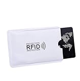 2 Stück RFID & NFC Schutzhüllen für Kreditkarten, EC Karte, Personalausweis, Bankkarte - 100% Kreditkartenhüllen RFID Blocker gegen unerlaubtes Datenauslesen und illegales Geldabheben