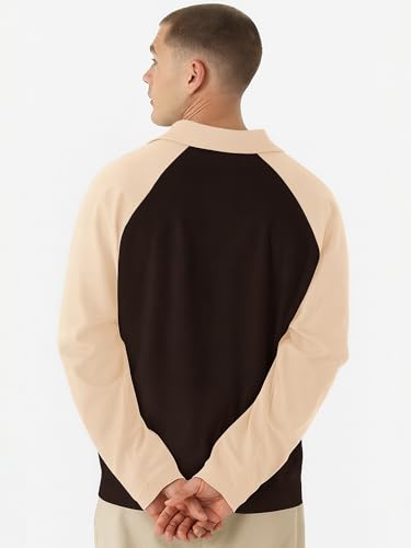 Image of Jump Cuts || Mens || Colorblock || Polo Neck || Raglan Full Sleeve || LoopKnit || Sweatshirt