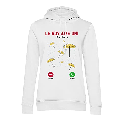 Sweat à capuche Royaume-Uni motif parapluie avec poche kangourou