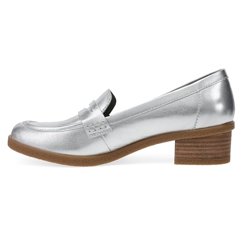Image of Dansko Danica Heeled Loafer for Women - Waterproof Leather with Rubber Outsole and Leather Stacked Heel for Long-Lasting Style in Any Weather