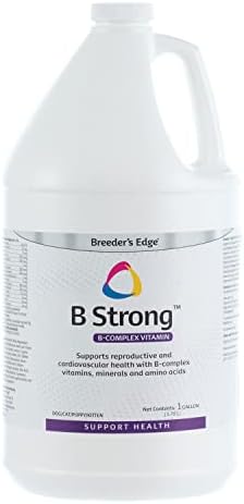 Revival Animal Health Breeder's Edge - B Strong - B Vitamin, Iron and Mineral Supplement - Vitamin B for Dogs, Cats, Puppies & Kittens - 1 Gallon Liquid