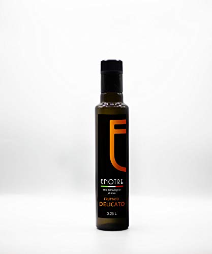 Enotre Aceite de oliva extra virgen de 250 ml, delicado, biológico, italiano, extracto en frío con caldera apagada, mulripremiado, polifenoles para la salud Cover