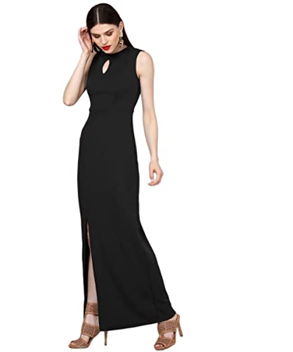 Image of PristiveFashionHub Women's Comfortable Round Neck Sleeveless Dresses for Women || Western Dresses for Women