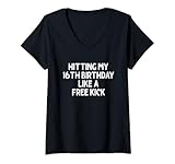 Photo Gallery donna hitting my 16th birthday like a free kick - compleanno di calcio maglietta con collo a v Photo Gallery donna hitting my 16th birthday like a free kick - compleanno di calcio maglietta con collo a v