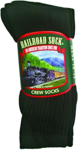 Men'S Crew Socks, Black - 1 Pkg2