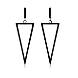 Long Dangle Earrings for Women, Geometric Triangle Drop Earrings, Hypoallergenic Stainless Steel Earrings, Trendy Statement Earrings Jewelry for Birthday Christmas
