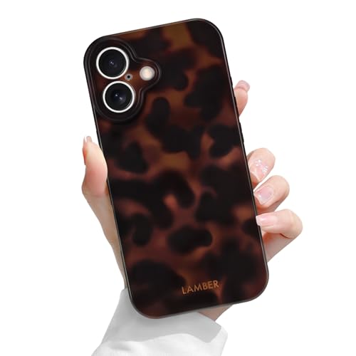 Newseego Coque pour iPhone 17, Motif Imprimé Léopard Animalier et Écaille de Tortue pour Filles et Femmes, Étui Esthétique Mignon et Souple en TPU...