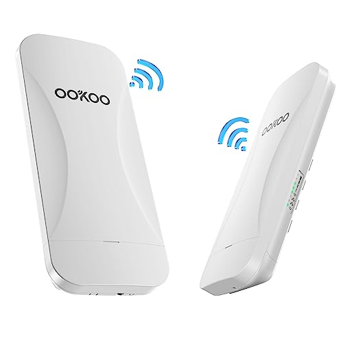 Wireless Bridge VLAN,8KM 5.8G Point to Point Outdoor WiFi Bridge with 2 1000Mbps RJ45 Port 18dBi Antennas 48V PoE Injector for Extending Network to Next Building Shop Or Extending Camera Range,L-8KM Wireless Bridge VLAN,8KM 5.8G Point to Point Outdoor WiFi Bridge with 2 1000Mbps RJ45 Port 18dBi Antennas 48V PoE Injector for Extending Network to Next Building Shop Or Extending Camera Range,L-8KM