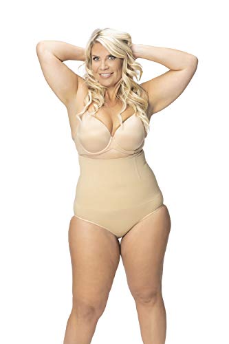 Robert Matthew Radiance Women's Shapewear High-Waist Brief (Small / Meduim, Nude)