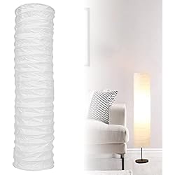 Lamparas De Pie Ikea De Papel Leikurvo Pantalla de papel de color blanco, lámpara de pie, lámpara de papel, pantalla de papel de arroz, pantalla de repuesto para lámpara de pie, lámpara de pie, 94 cm de alto