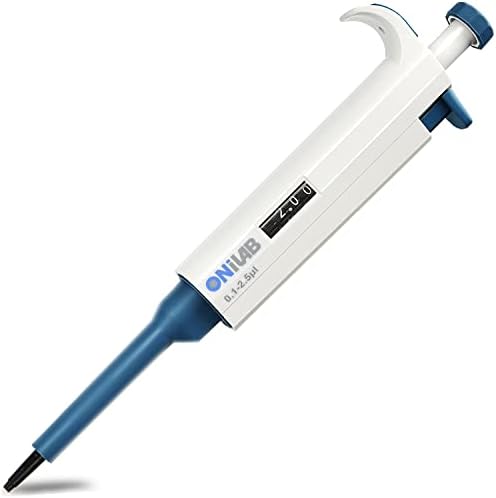 ONiLAB Single Channel Pipetter, Adjustable Volume Micro Pipette, 0.1-2.5μl (7010101001)