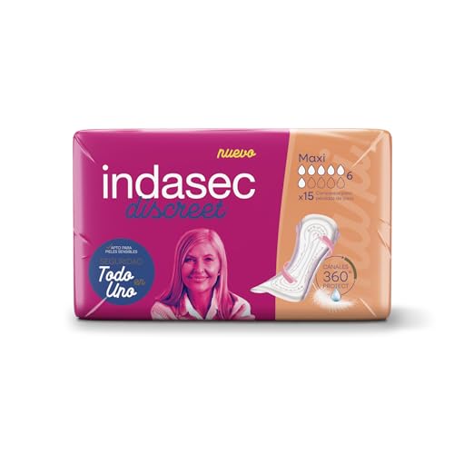 Indasec Discreet Maxi, 15 unidades