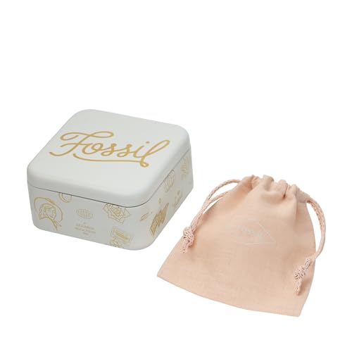 Fossil Women's Plated Stainless Steel Engravable Personalized Gift Pendant Chain Necklace for Women 6