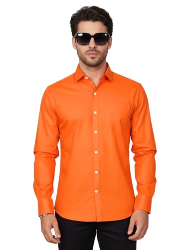 Image of Diverse Men's Solid Formal Shirt | Premium Poly Cotton Full Sleeve Regular Fit Shirt for Men | Stylish Office, Business & Casual