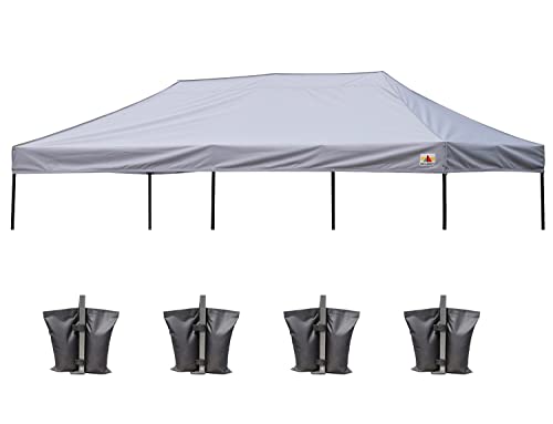 Image of ABCCANOPY Replacement Canopy Top for Pop Up Canopy Tent 10x20 Gray