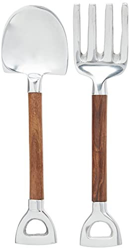 Godinger Wheelbarrow Salad Bowl & Servers, Alternative Metal #TOP2