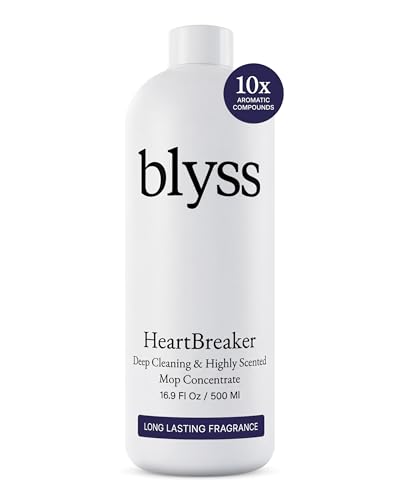 Blyss Mop Soap Heartbreaker Floor Cleaner for Mopping Luxury Scented Mop Soap LVP Vinyl Laminate and Hardwood Floor Cleaner Solution Plant Powered Floor Cleaner