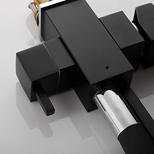 Grifo de Cocina Giratorio de 360° en latón Negro con purificador de Agua, Grifo multifunción para Fregadero, Ideal para Bares, Casas de Campo y Uso Comercial.