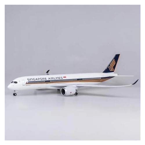 Avión fundido a presión A350 miniatura de alta gama de cuarenta y siete centímetros para coleccionistas