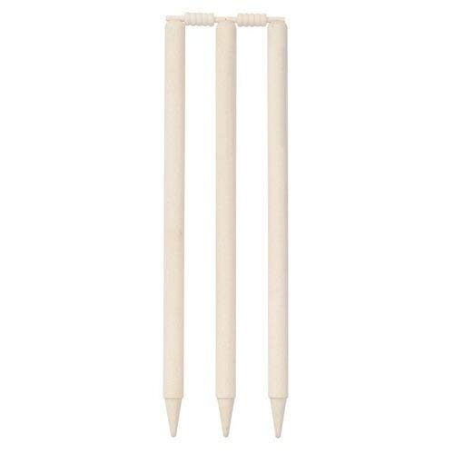 Rmax Wooden Cricket Stumps & Wickets Set (3 Stumps + 2 Bails)