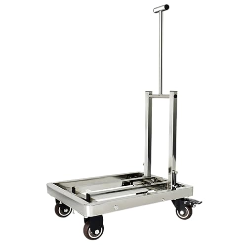 Carrito plegable acero inoxidable con 4 ruedas TPR miniatura 1